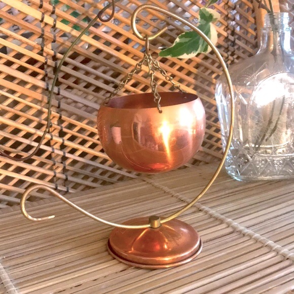 Vintage Other - Copper hanging plant stand
